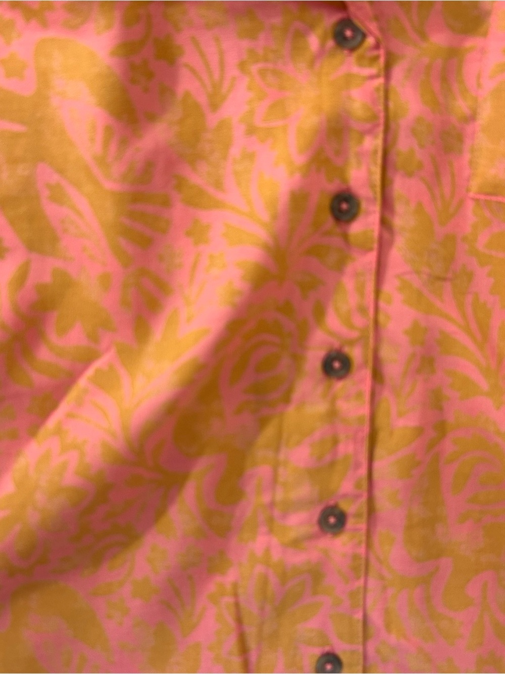 Prana Iguala Short Sleeve Button Down Shirt in Fresca Flora Fauna - Picture 8 of 14